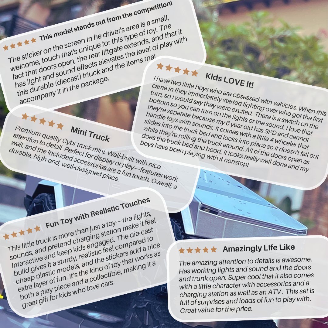 1/28 Cyber Toy Pickup Truck *BONUS* ATV & Charging Station