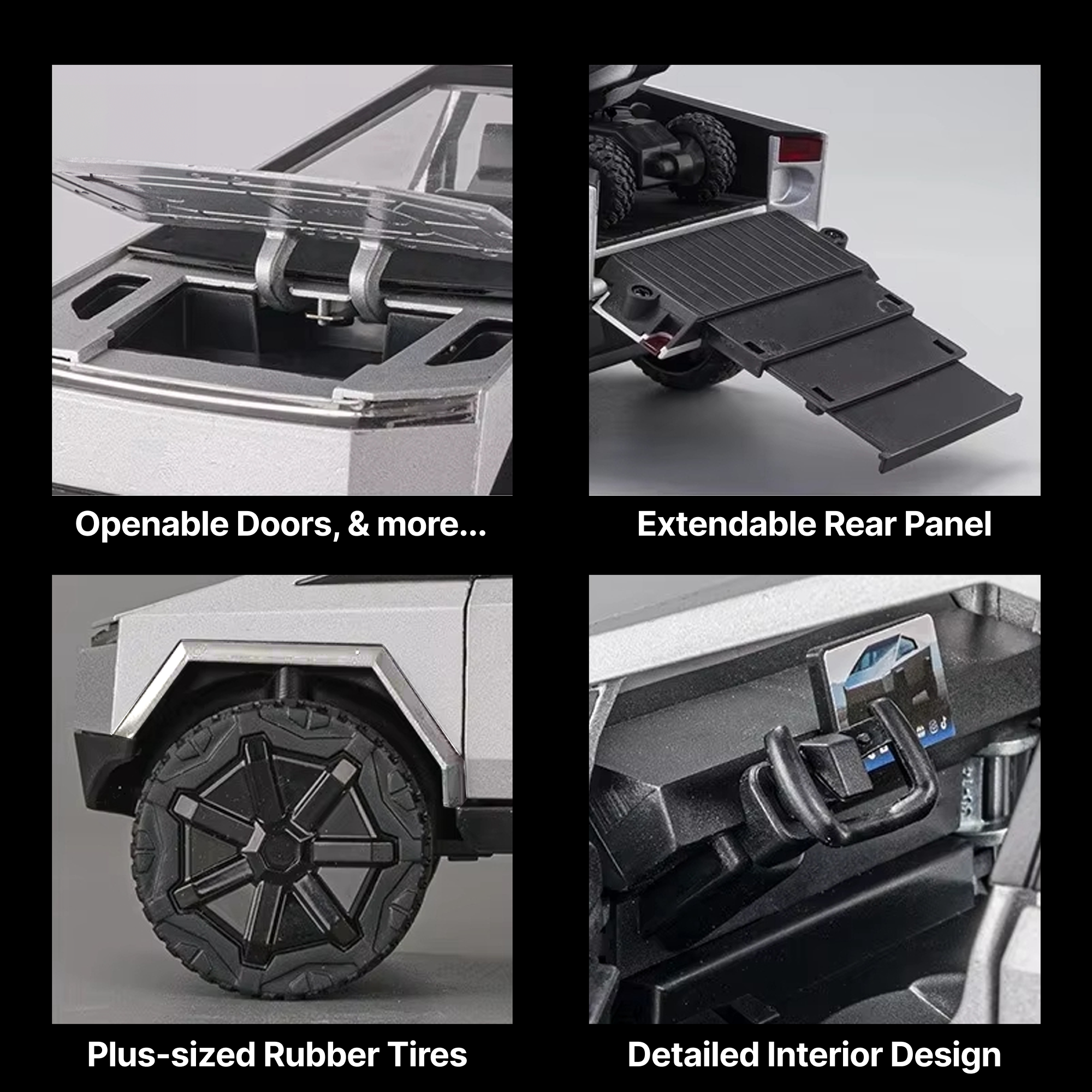 1/24 Cyber Toy Truck Camper *BONUS* ATV & Charging Station
