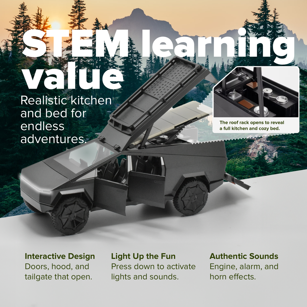 1/24 Cyber Toy Truck Camper *BONUS* ATV & Charging Station