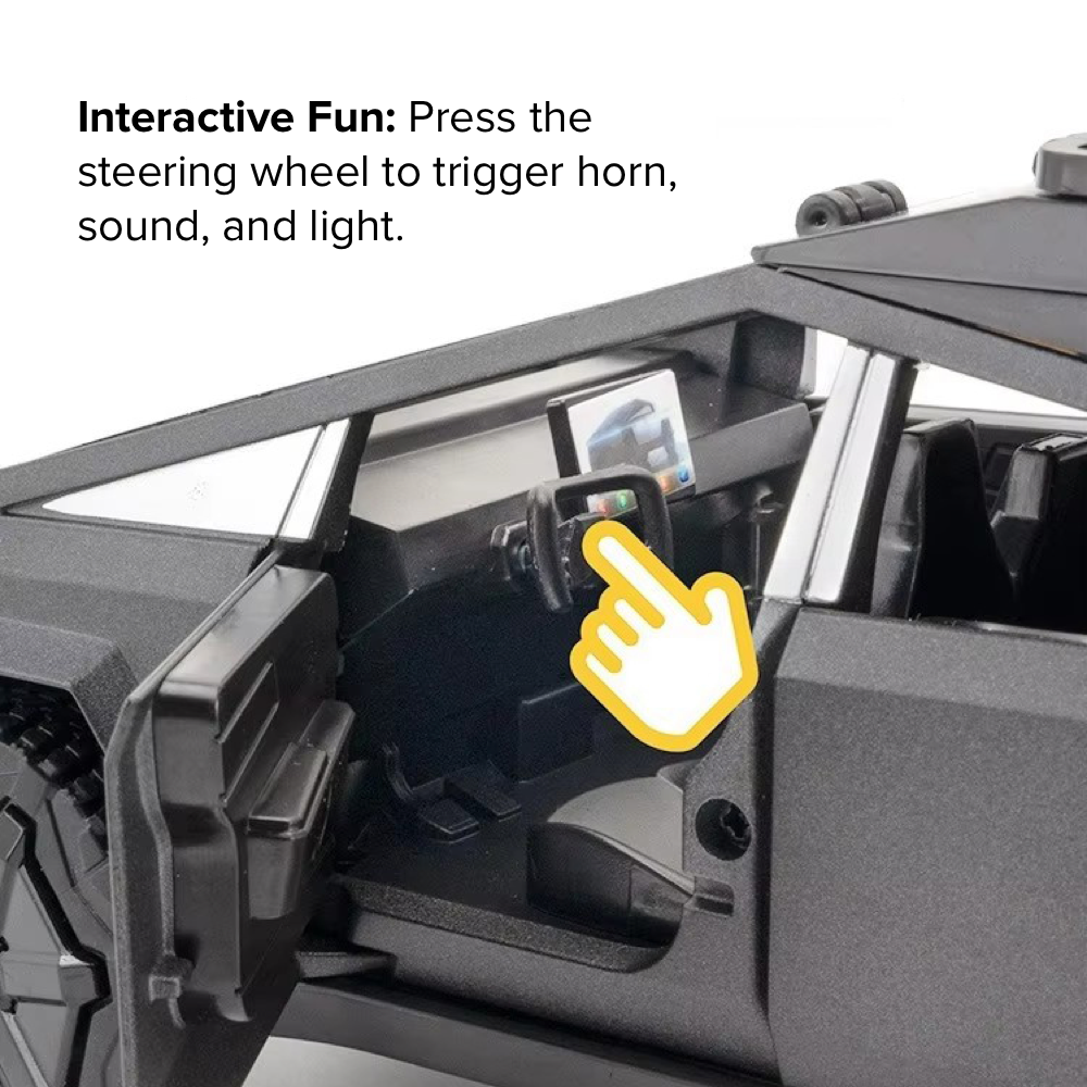 1/32 Cyber RoadWarrior Toy Truck & Trailer ATV *BONUS* Charging Station & Mystery Toy