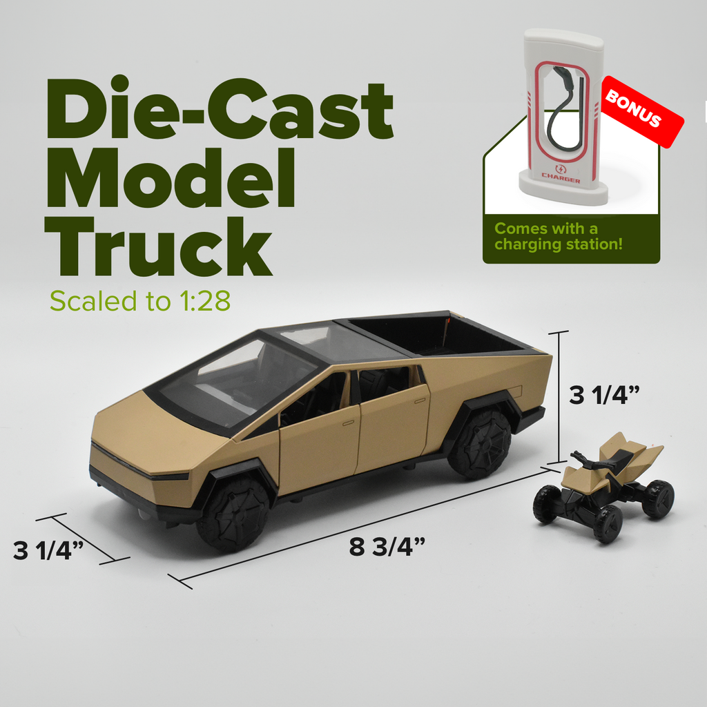 1/28 Cyber Toy Pickup Truck *BONUS* ATV & Charging Station