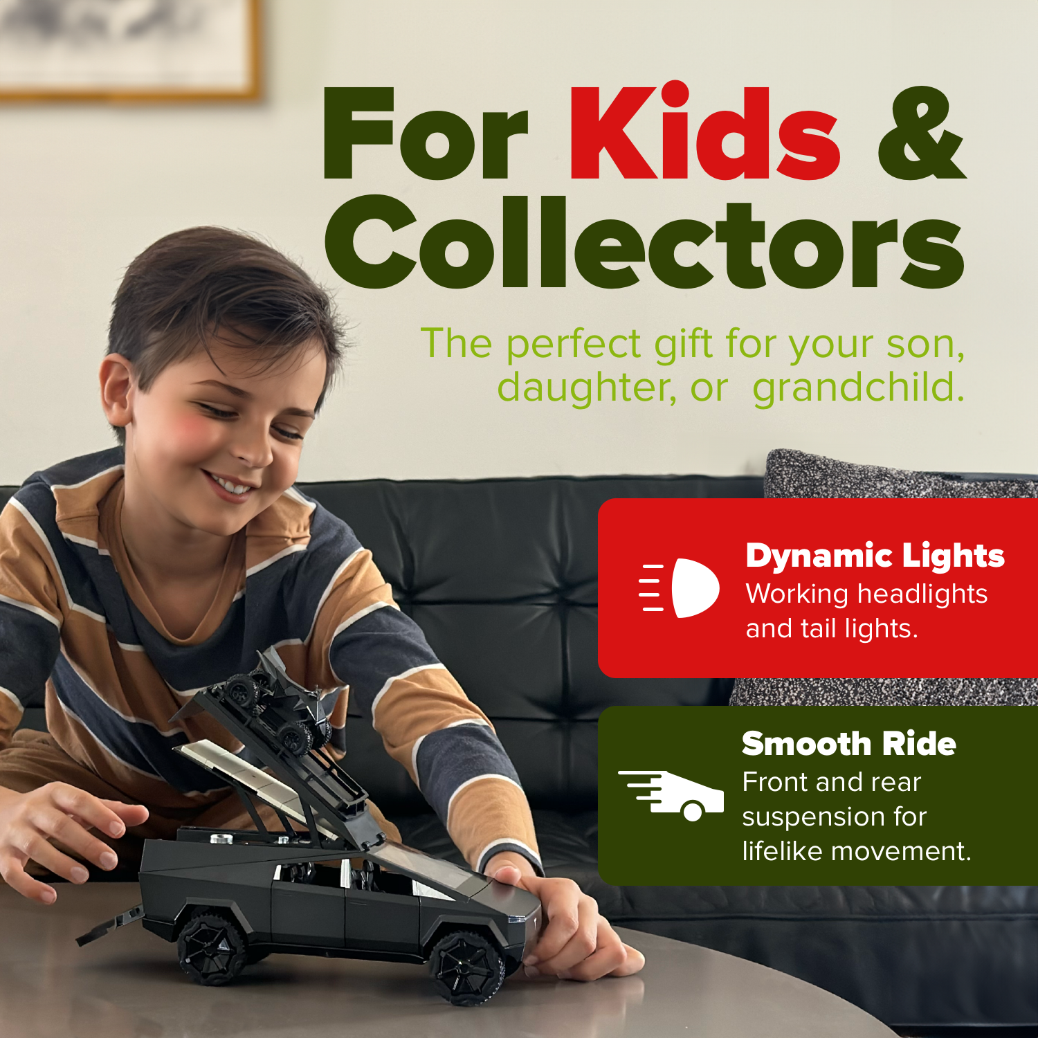 1/24 Cyber Toy Truck Camper *BONUS* ATV & Charging Station