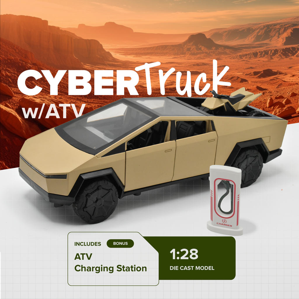 1/28 Cyber Toy Pickup Truck *BONUS* ATV & Charging Station
