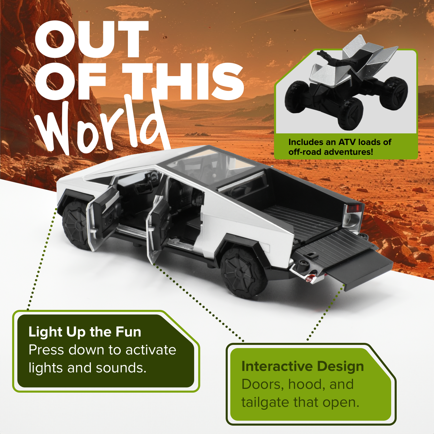 Cyber Toy Pick-Up Truck - 1:24 Scale